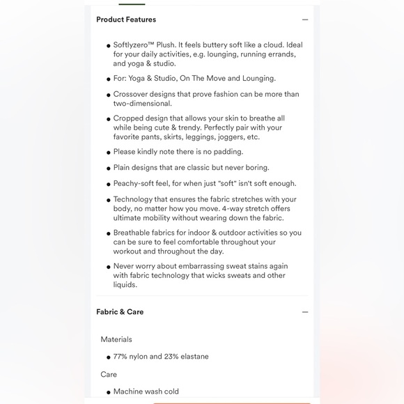 Halara micro crop top - Picture 5 of 5